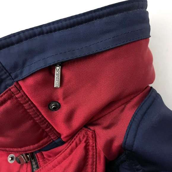 Descente Vintage Ski Winter Red Blue Green Retro Snowboard Jacket - Picture 7 of 17